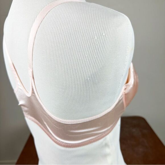 Victorias Secret Vintage 90s Pink Satin Push Up 34C Bra - Picture 3 of 7